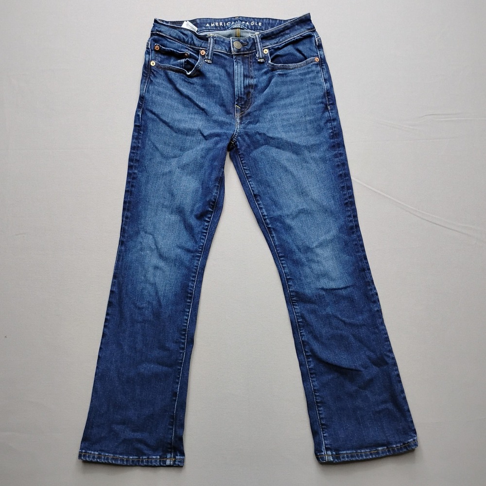 American Eagle Airflex+ Slim Bootcut Jeans Mens 28x28 Blue Denim